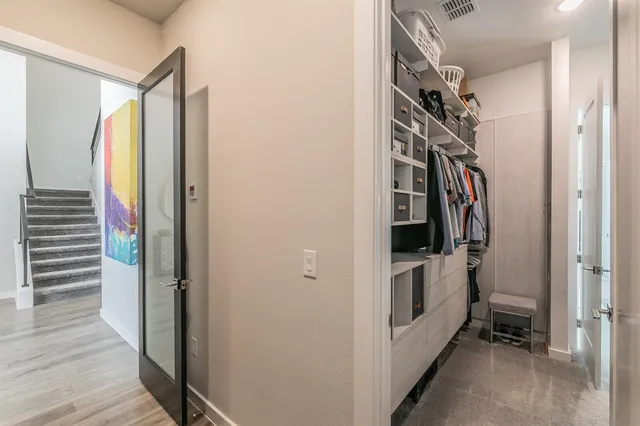 a view of walk in closet