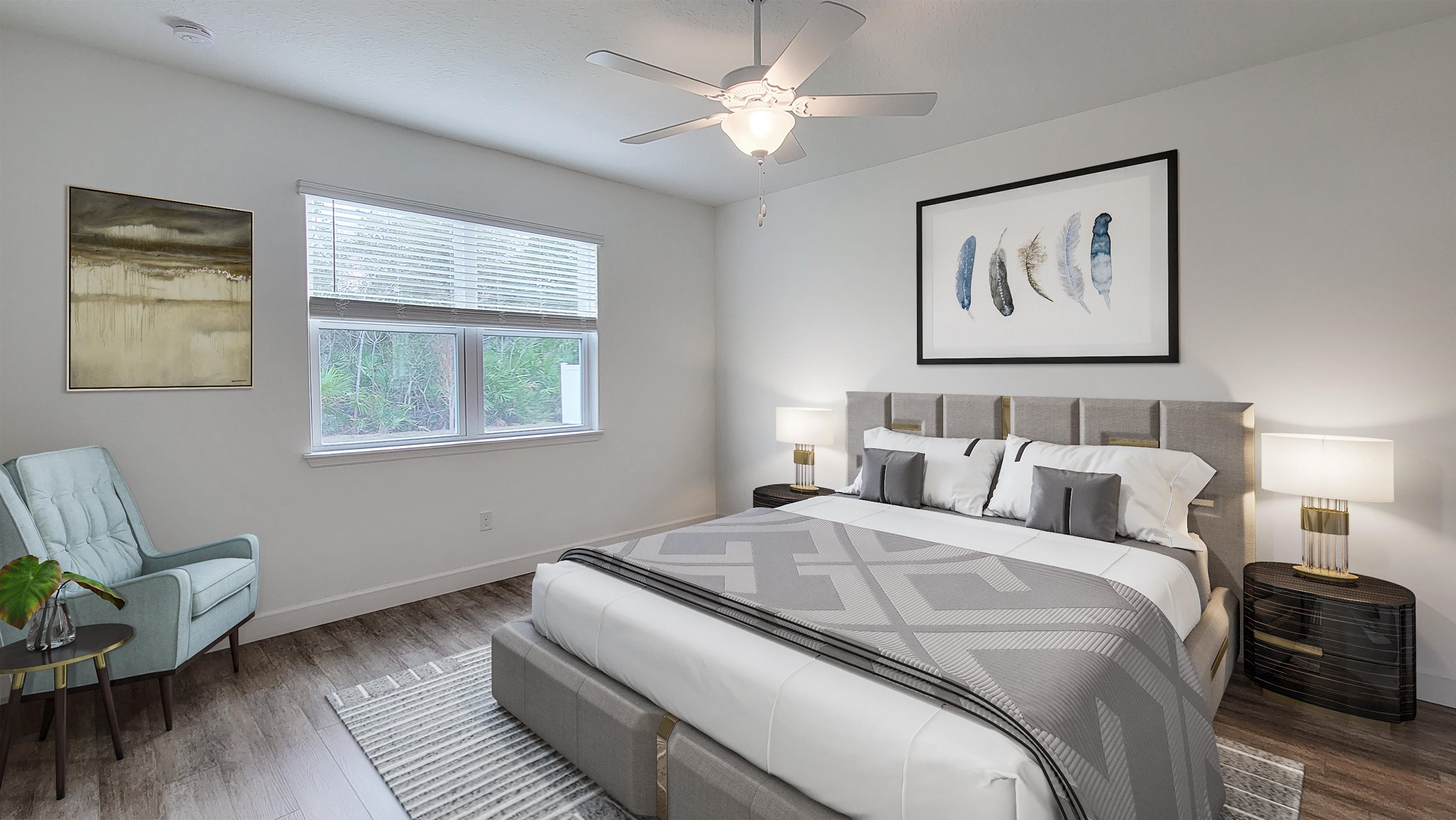 62 Roxboro Drive Palm Coast, FL 32164 - Photo 5 of 35 a bedroom with bed and a window