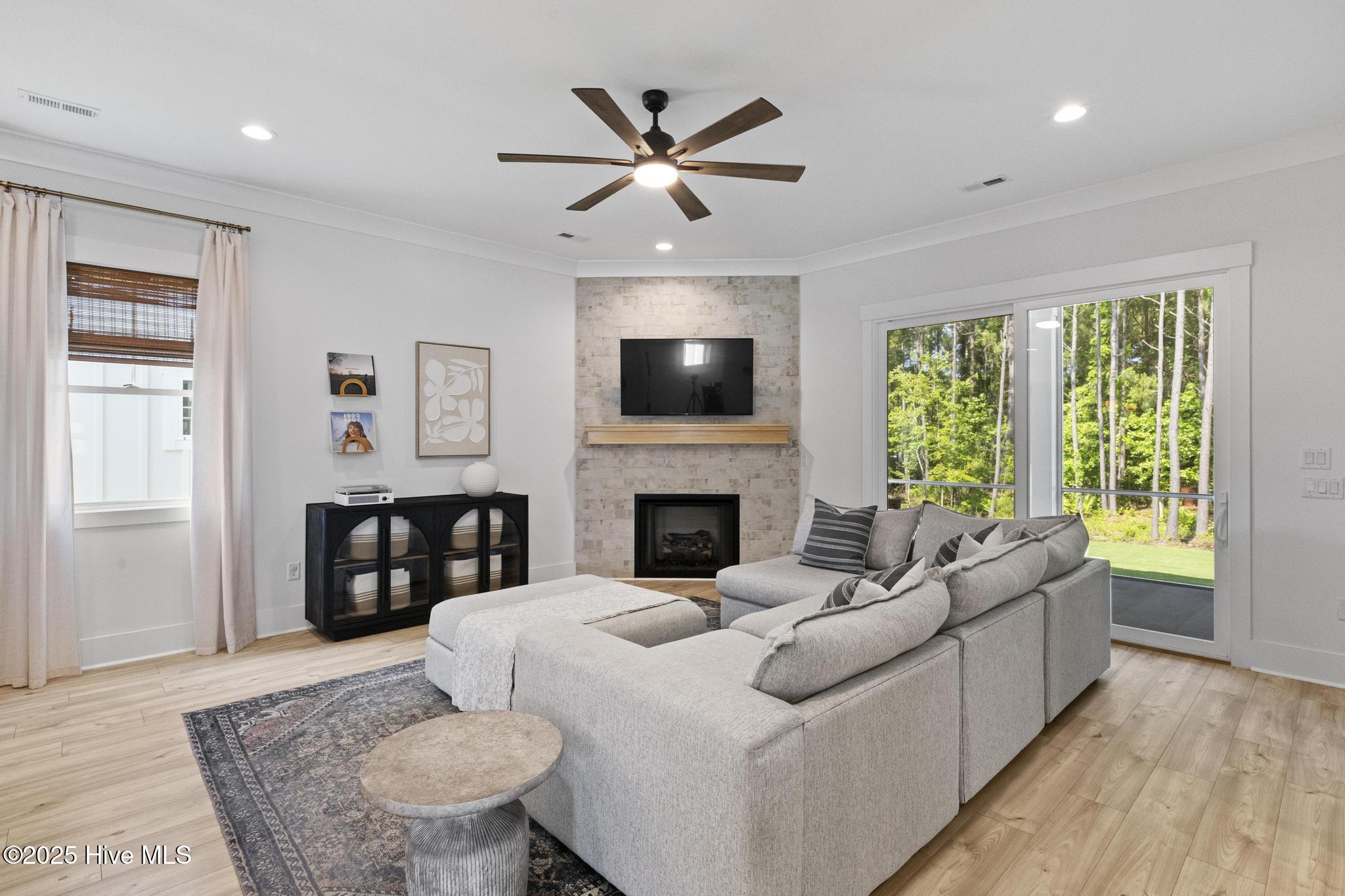 510 White Picket Way Holly Ridge, NC 28445 - Photo 23 of 63 Propane Fireplace, fully Tiled