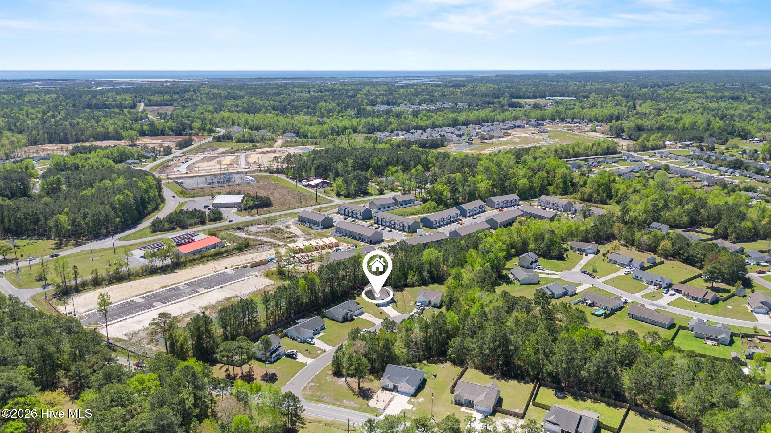 107 Clymer Court Hubert, NC 28539 - Photo 42 of 44 45_drone
