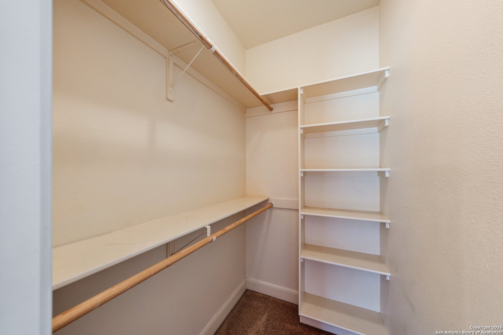 130 Rhum Road Kerrville, TX 78028 - Photo 18 of 31 a view of an empty walk in closet