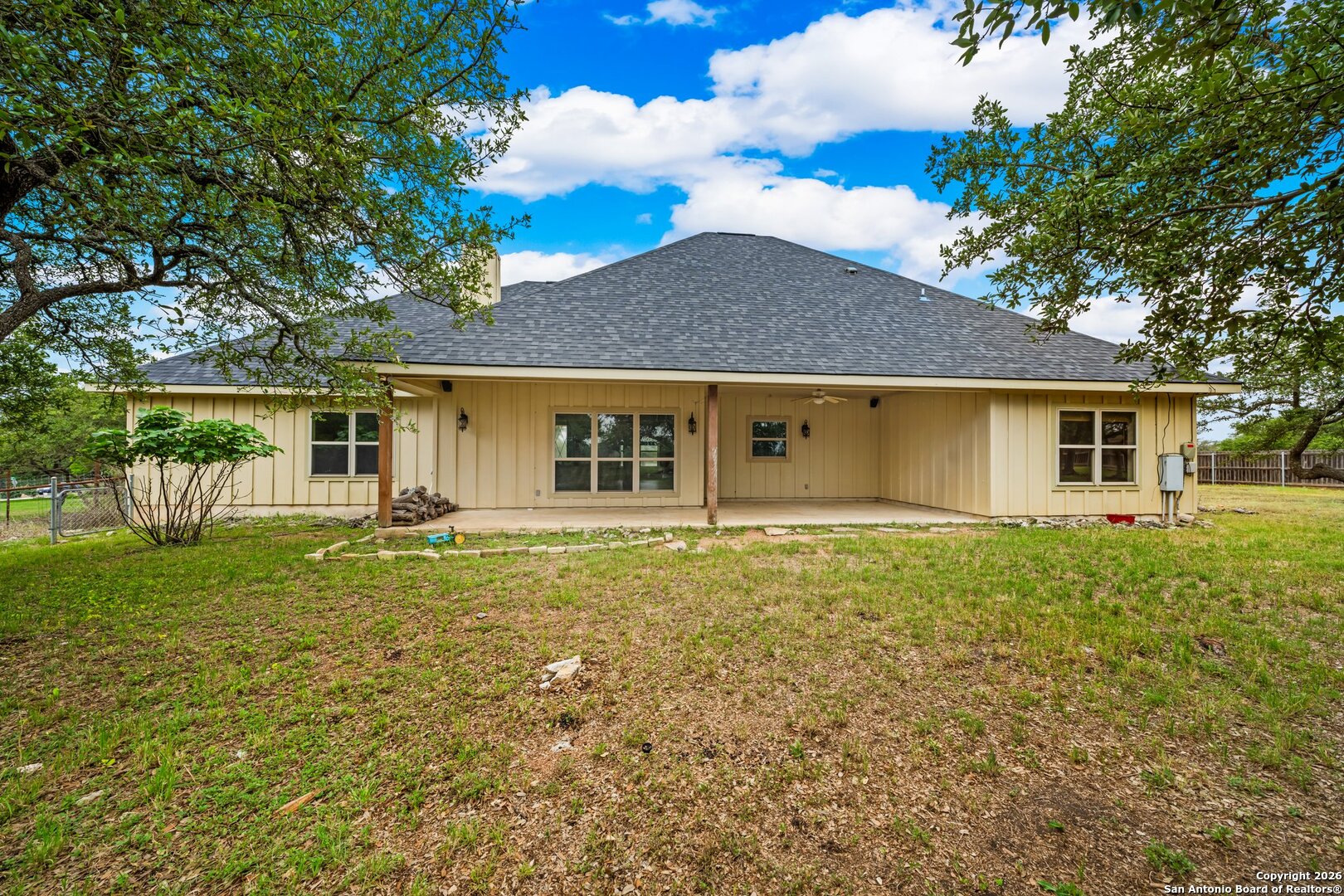 130 Rhum Road Kerrville, TX 78028 - Photo 26 of 31 a front view of house with yard and green space