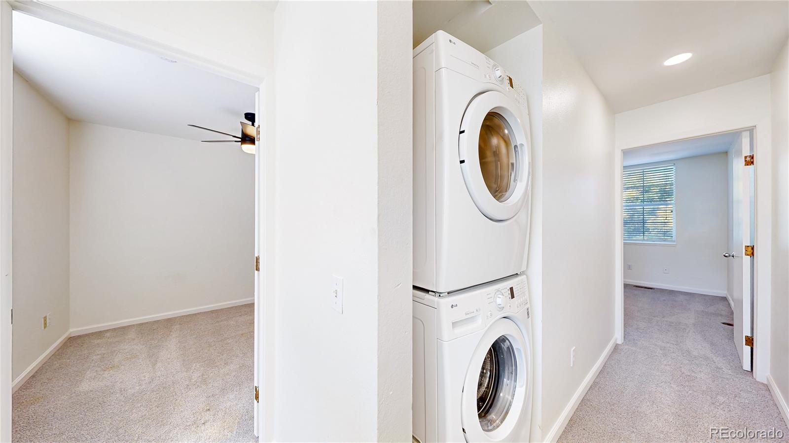 1300 Garfield Street, Unit 1A Denver, CO 80206 - Photo 19 of 33 a utility room with dryer and washer