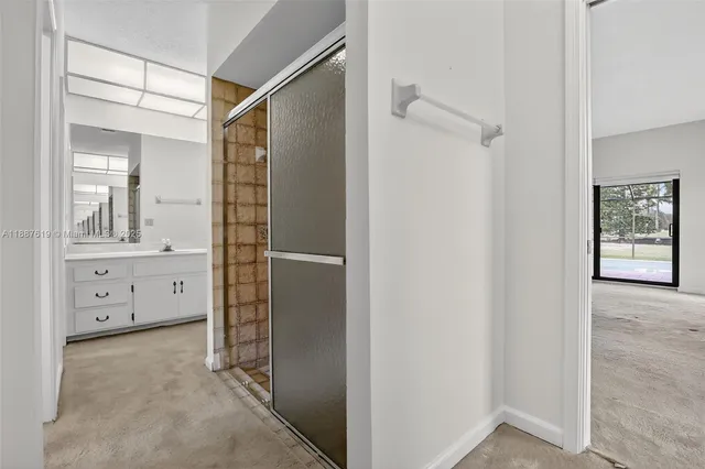 a view of an empty room