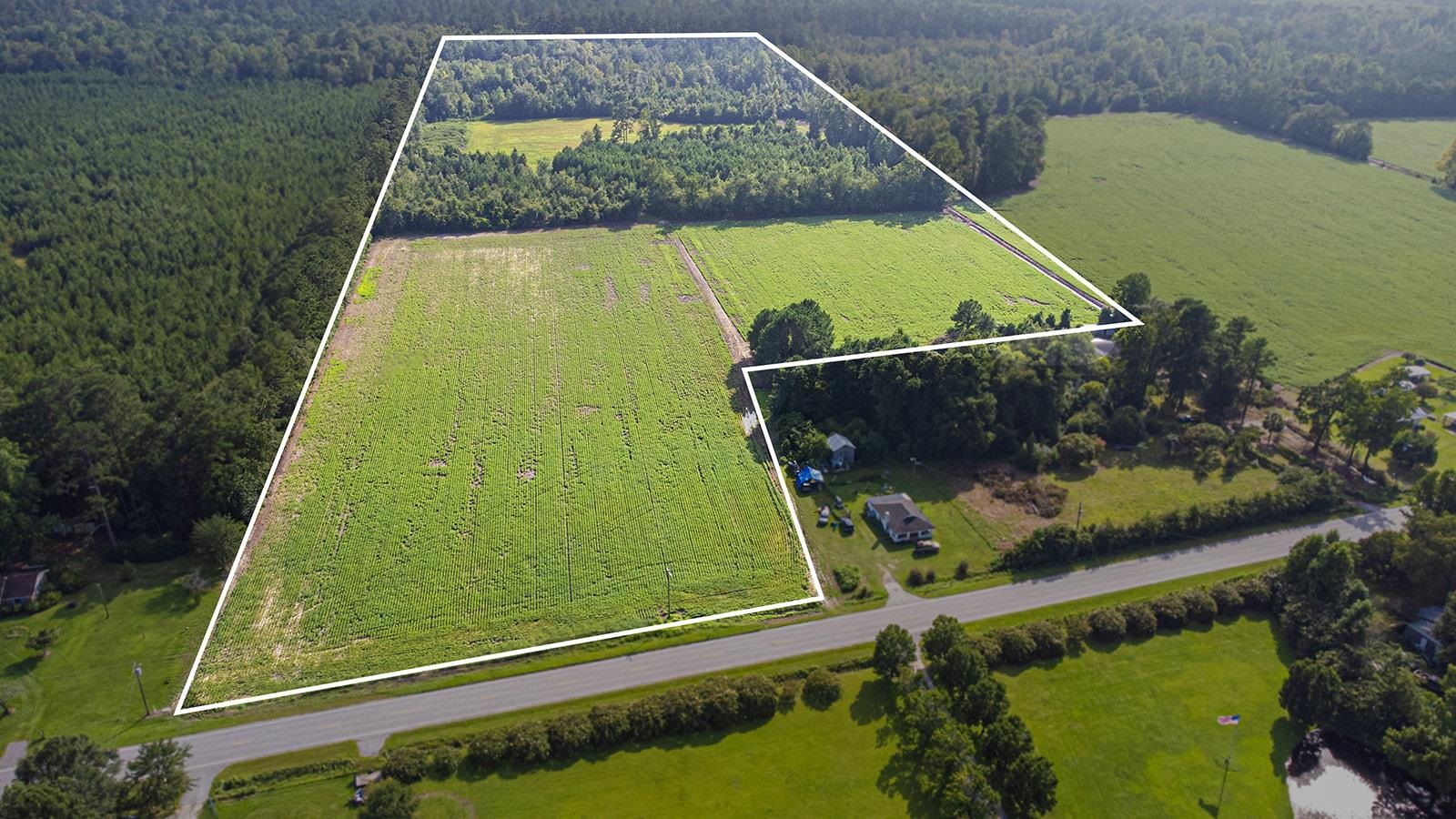 9 West Nichols Sc 29581 Nichols, SC 29581 - Photo 4 of 22 View of rural area featuring a forest and property boundaries highlighted