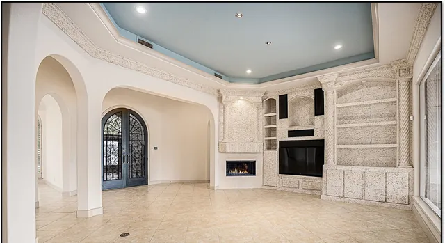 an aerial view of house with outdoor space