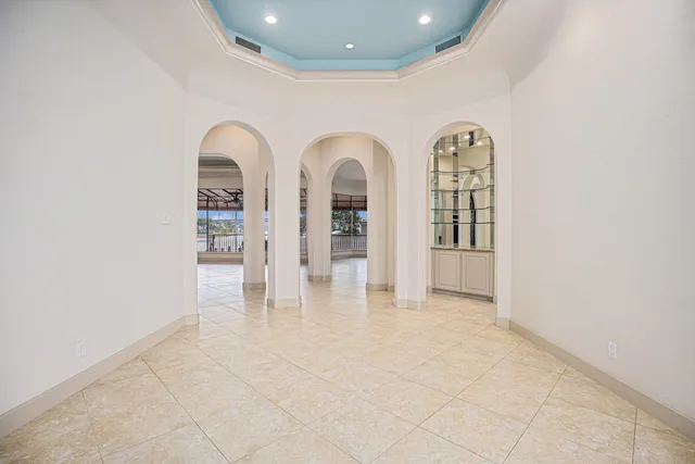 a front view of a building