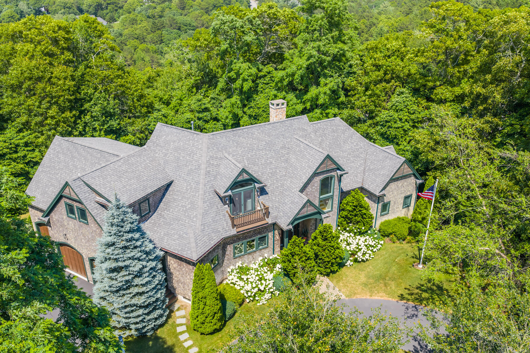 234 Cairn Ridge Road East Falmouth, MA 02536 - Photo 1 of 41 an aerial view of a house with yard swimming pool and outdoor seating