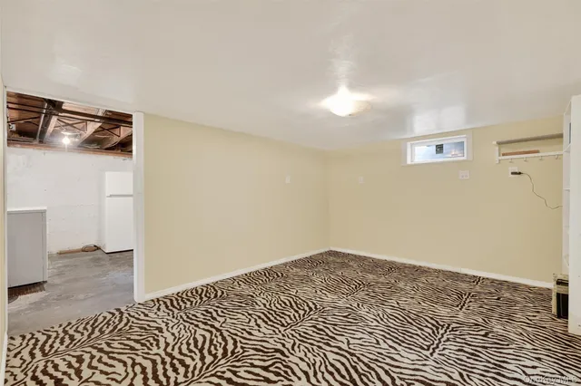 a view of a closet area