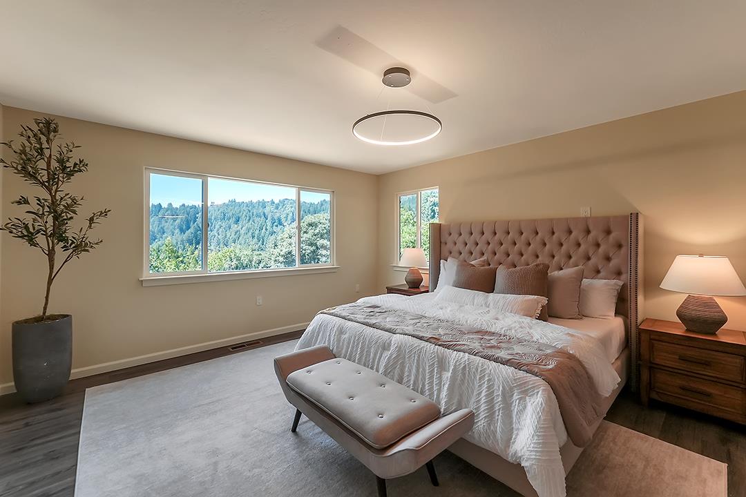 14136 Long Ridge Road Los Gatos, CA 95033 - Photo 13 of 75 a bedroom with a bed and a window