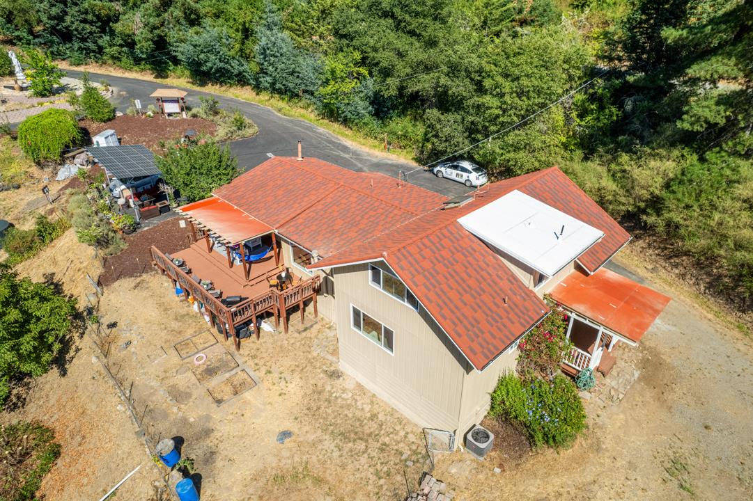 14136 Long Ridge Road Los Gatos, CA 95033 - Photo 31 of 75 an aerial view of a house with garden space and street view
