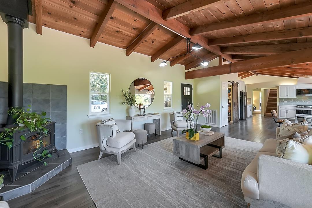 14136 Long Ridge Road Los Gatos, CA 95033 - Photo 6 of 75 a living room with furniture and wooden floor