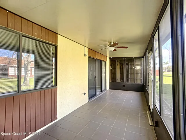 a view of hallway with stairs
