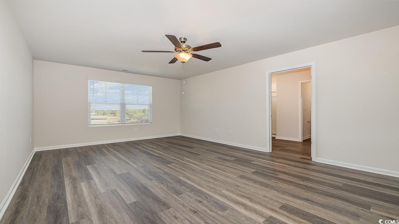 3433 Ashridge Way Conway, SC 29526 - Photo 18 of 31 Spare room featuring ceiling fan and dark hardwood