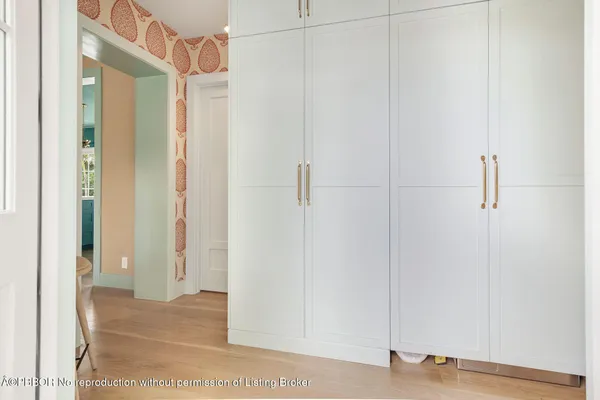 a view of a bathroom with a shower