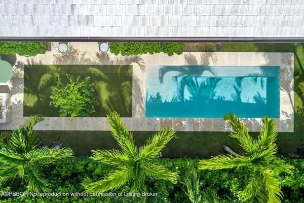 a view of a sign in a garden