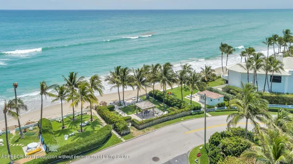 a view of a lake and a yard
