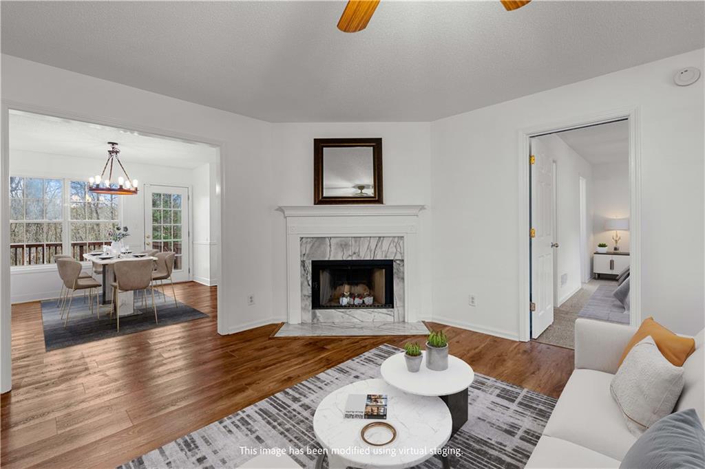 3048 Turner Church Road McDonough, GA 30252 - Photo 7 of 57 a living room with furniture and a fireplace