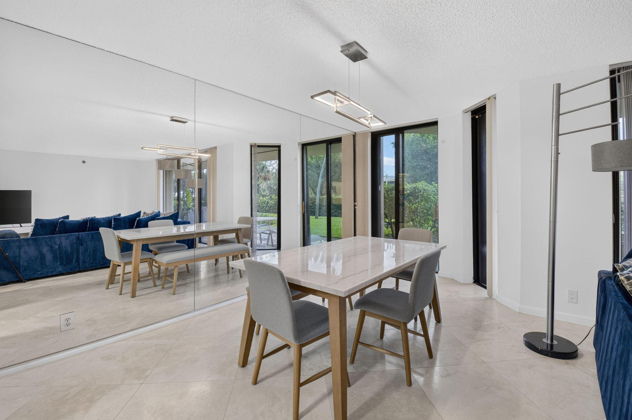 1401 South Ocean Boulevard, Unit 1060 Boca Raton, FL 33432 - Photo 7 of 46 a view of a dining room with furniture window and outside view
