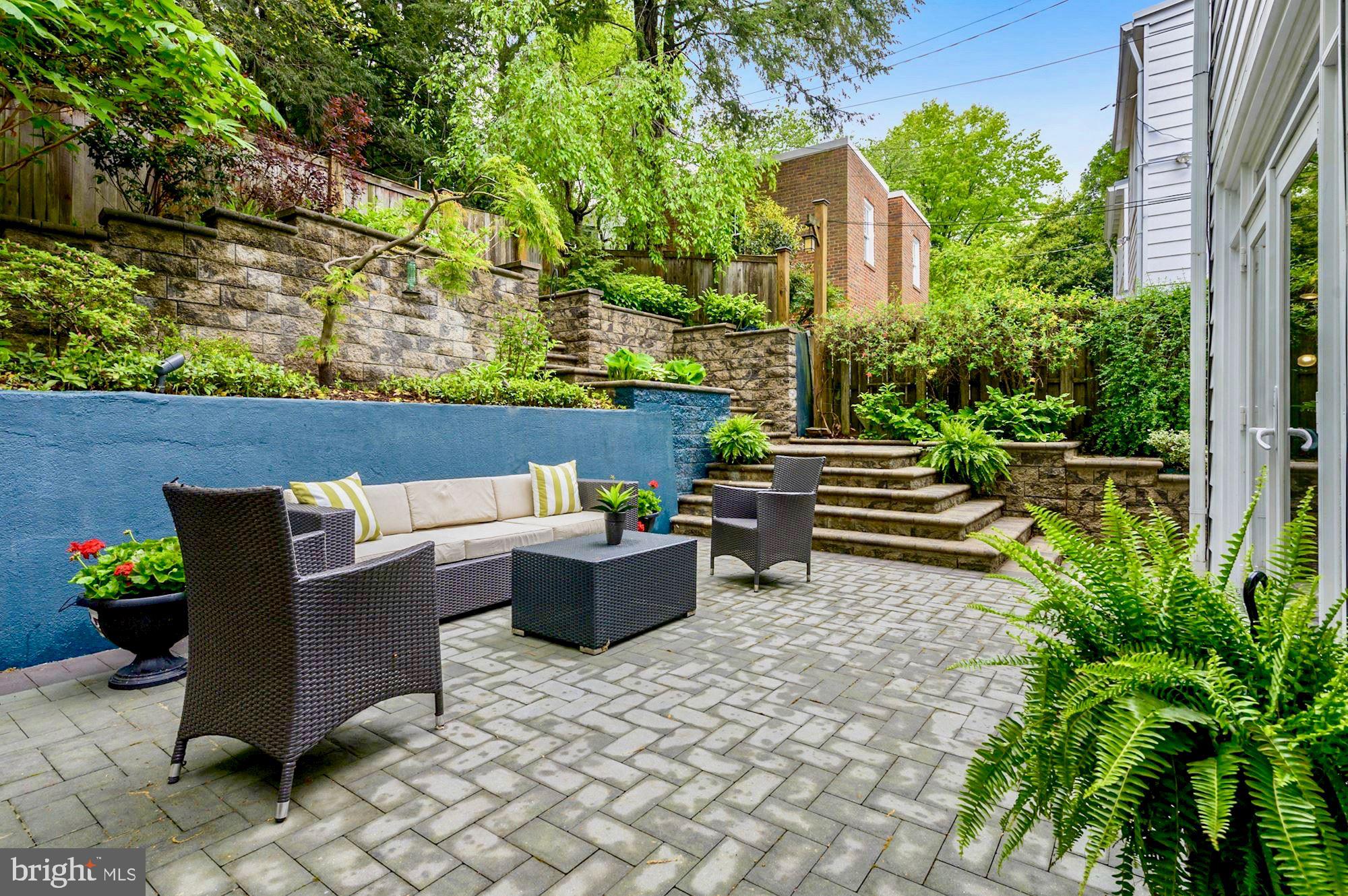 3102 Rodman Street Northwest Washington, DC 20008 - Photo 33 of 40 Rear terraced garden
