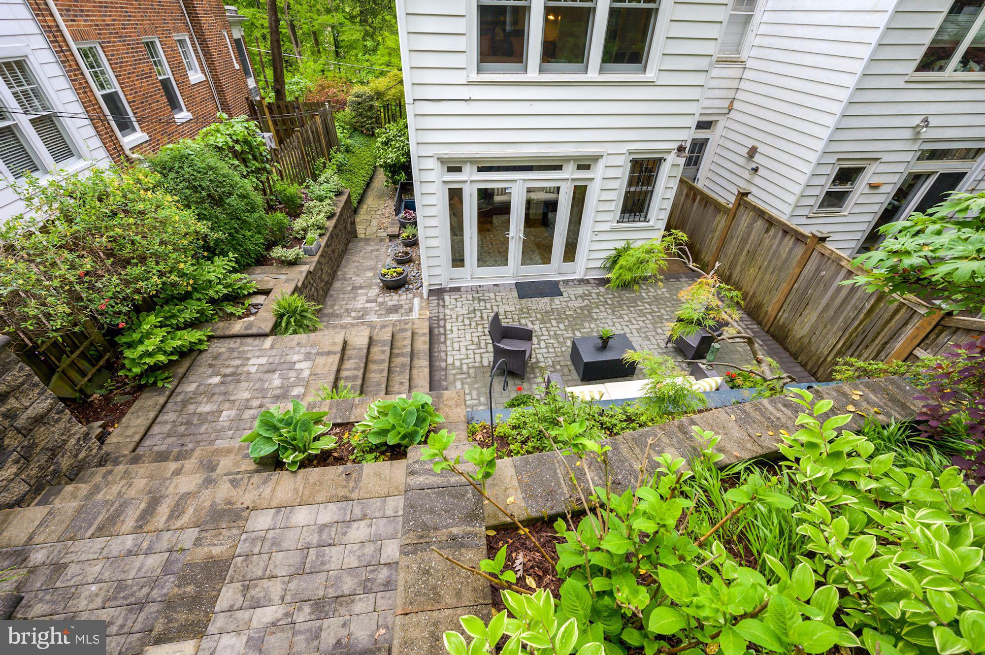 3102 Rodman Street Northwest Washington, DC 20008 - Photo 34 of 40 Rear Facade and Garden