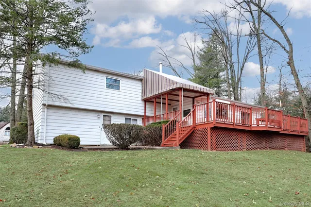 a house view with a garden space