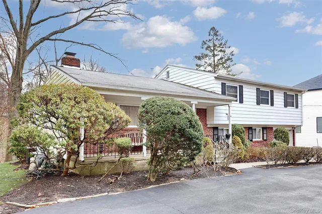 a front view of a house