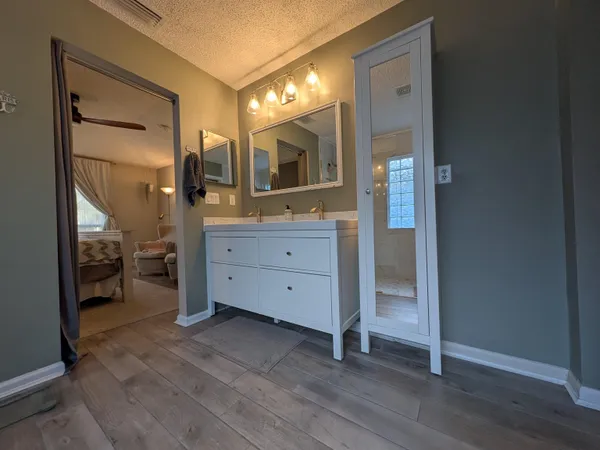 a view of a bathroom with a sink