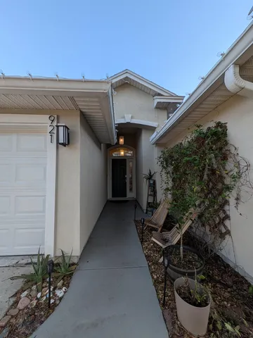 a view of a house with a patio