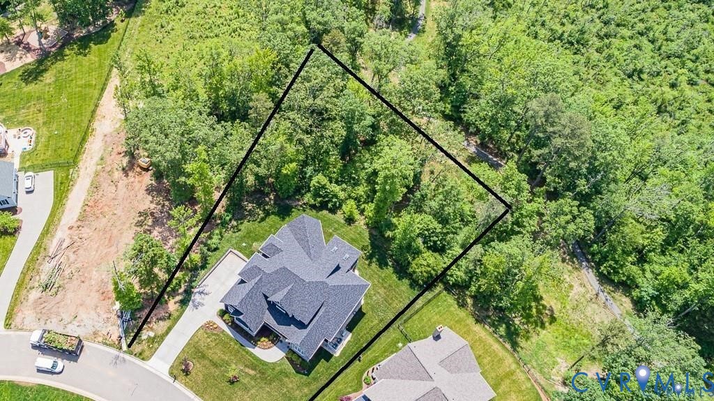 16118 Old Castle Road Midlothian, VA 23112 - Photo 48 of 50 an aerial view of houses with yard