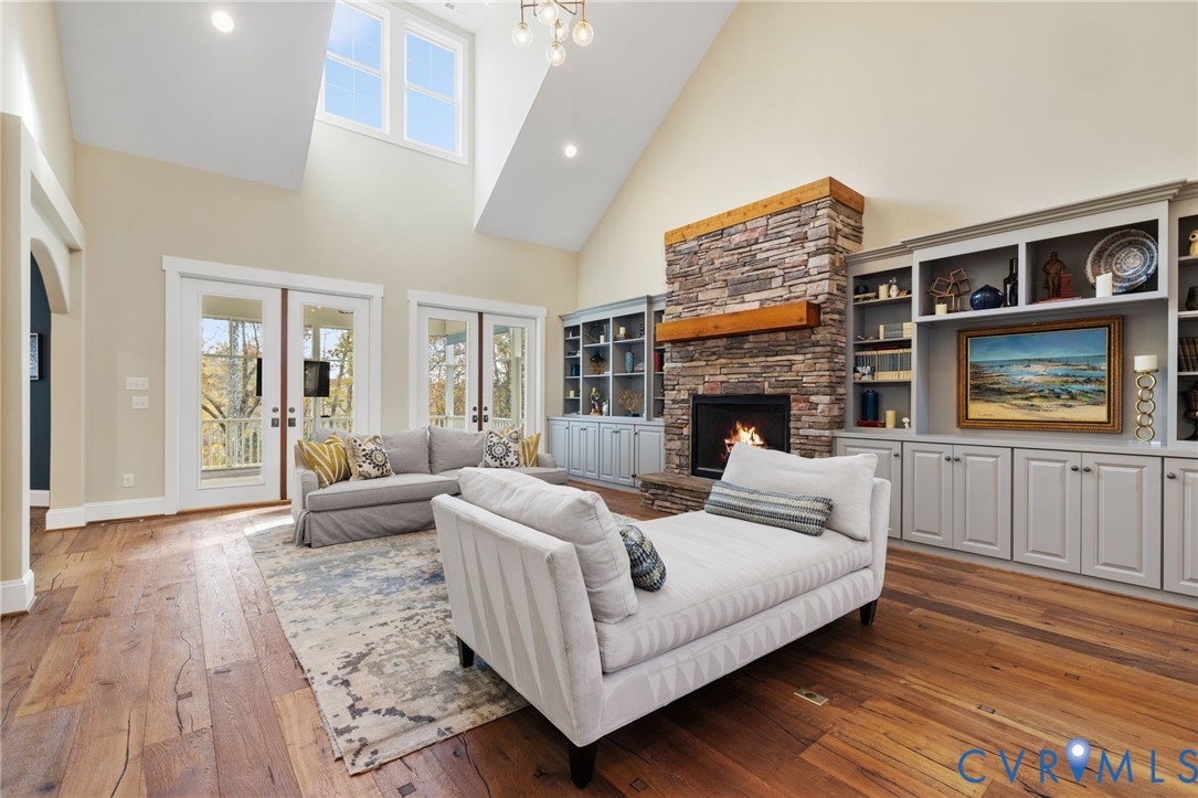 16118 Old Castle Road Midlothian, VA 23112 - Photo 10 of 50 a living room with furniture and a fireplace
