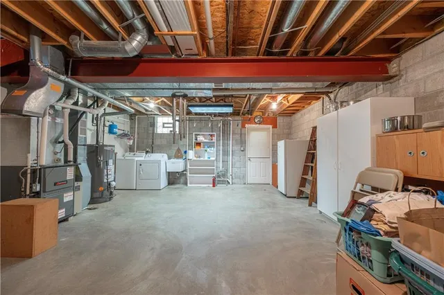 a view of storage and utility room