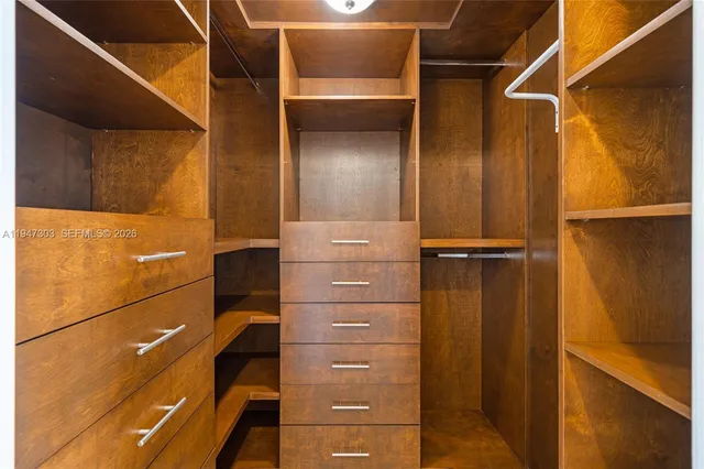 a view of walk in closet