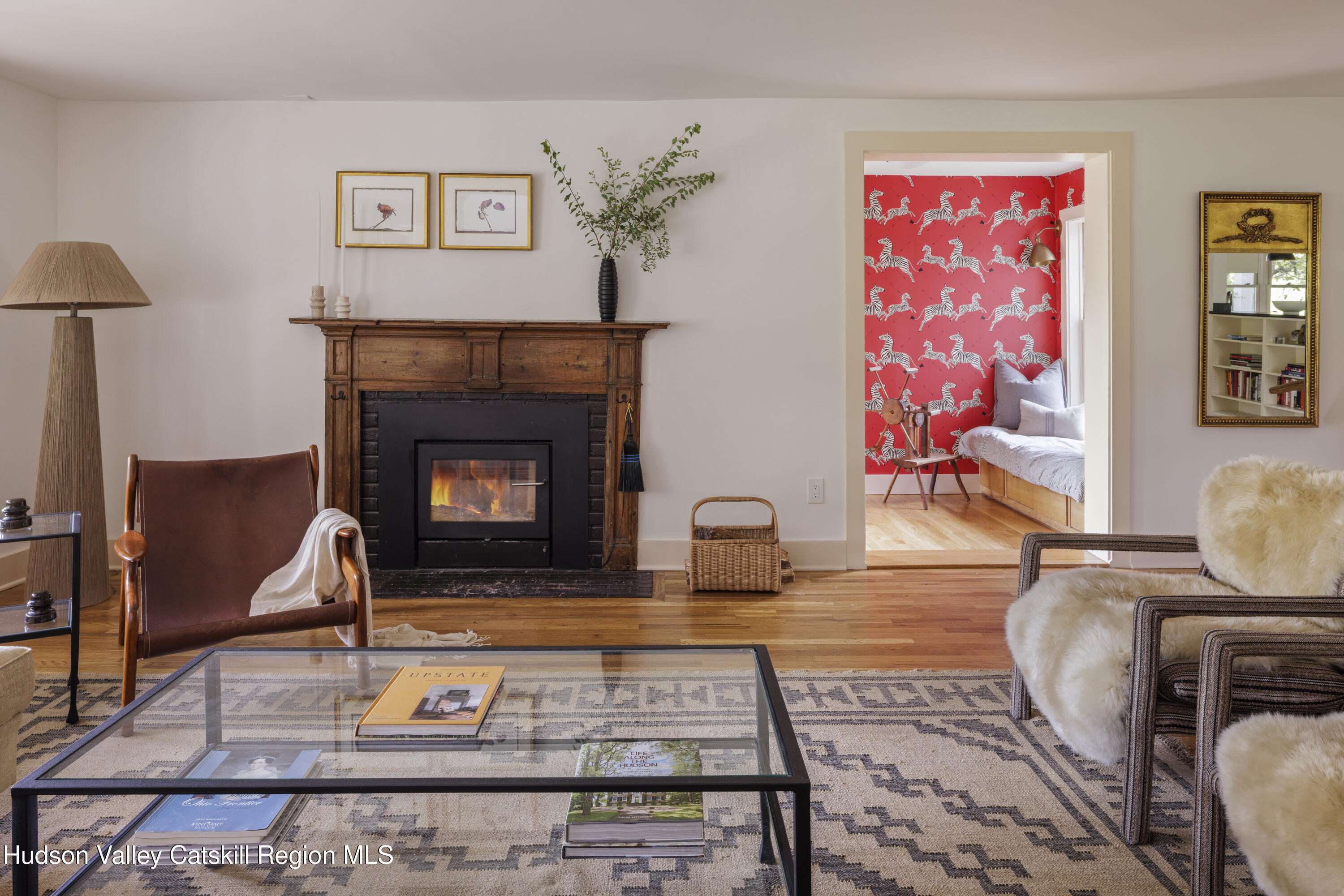 243 Morton Road Rhinebeck, NY 12572 - Photo 6 of 44 a living room with furniture and a fireplace