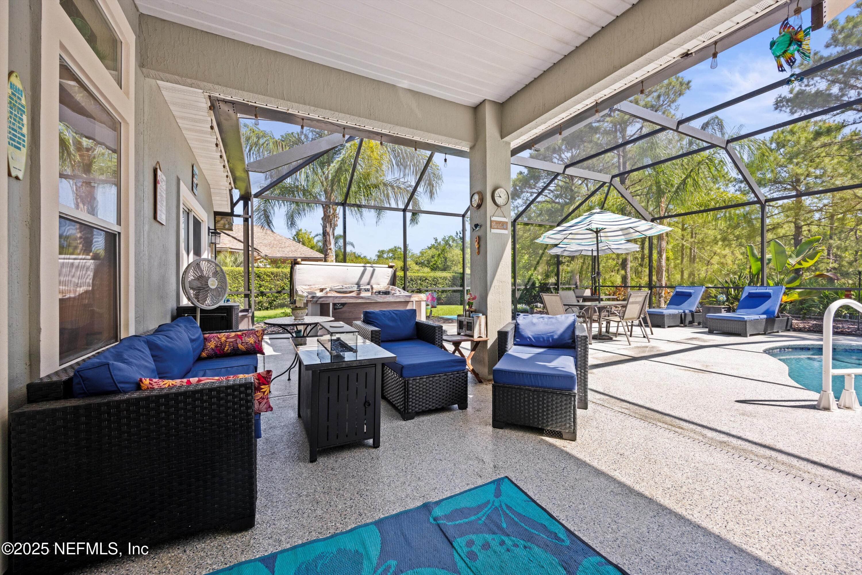 648 Battersea Drive St. Augustine, FL 32095 - Photo 37 of 59 a living room with furniture and a large window