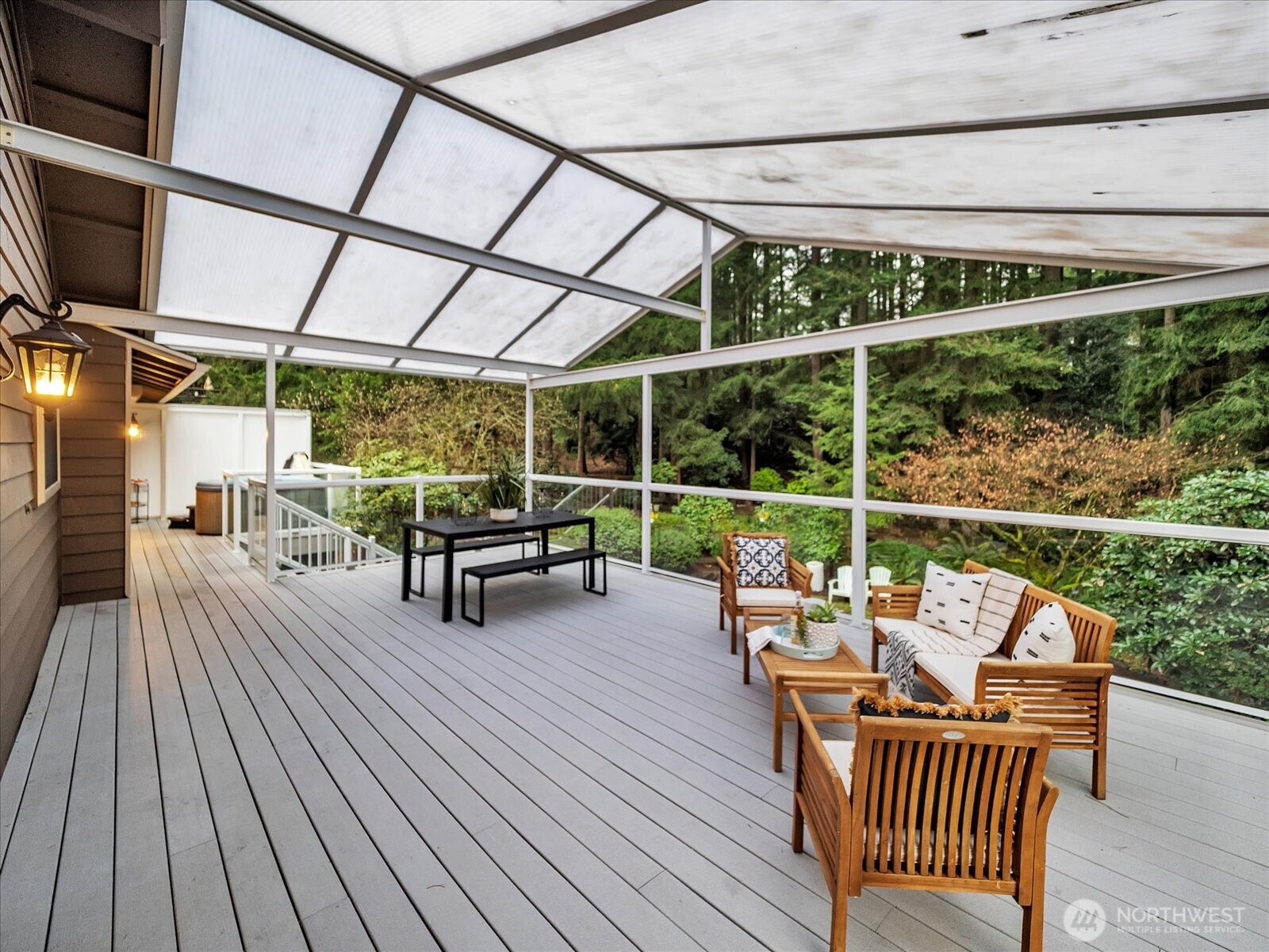 20921 28th Avenue Southeast Bothell, WA 98021 - Photo 16 of 37 a view of chair and tables in the balcony