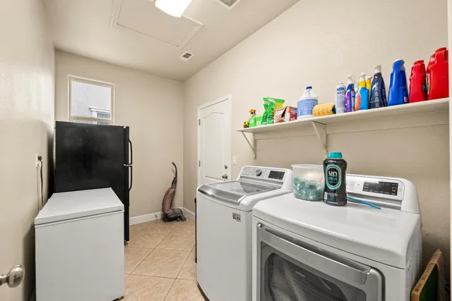 a front view of house with yard and seating area