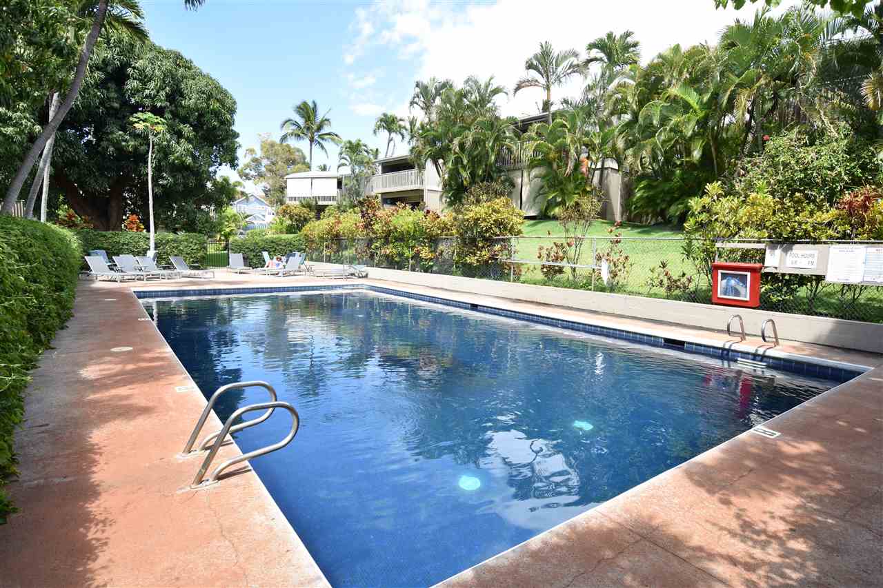 4435 Lower Honoapiilani Road, Unit 204 Lahaina, HI 96761 - Photo 20 of 23 a view of a swimming pool with a patio