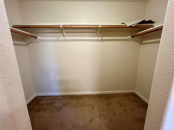 a close view of closet