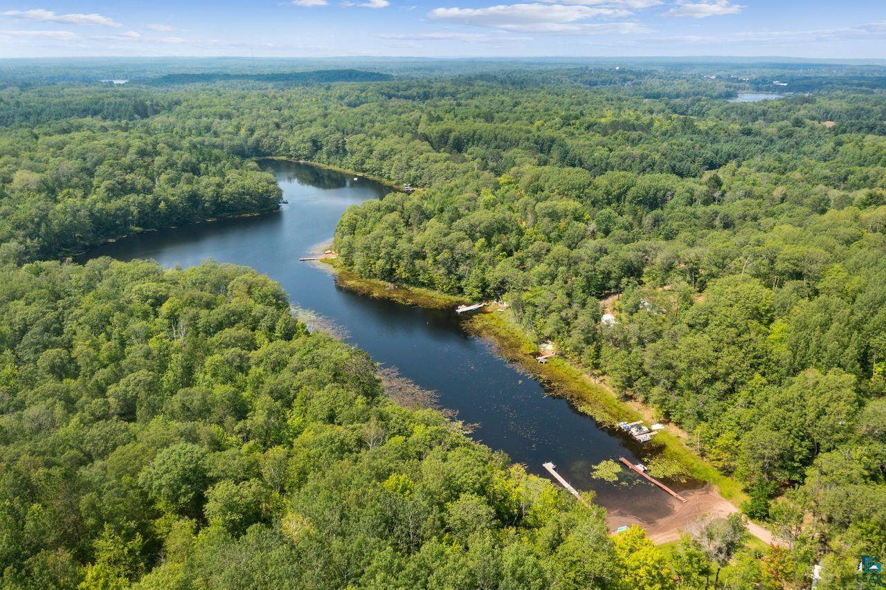9505 Wildwood Campground Road Iron River, WI 54847 - Photo 5 of 34 Aerial view with a water view