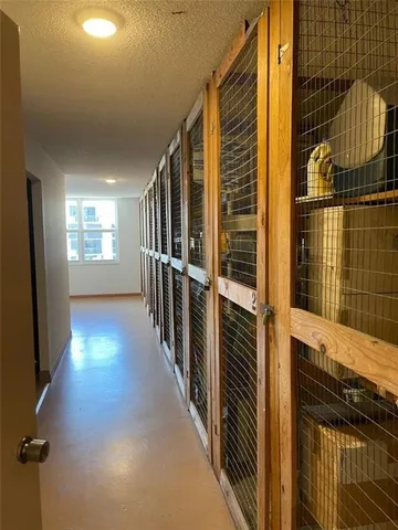 a view of hallway with stairs