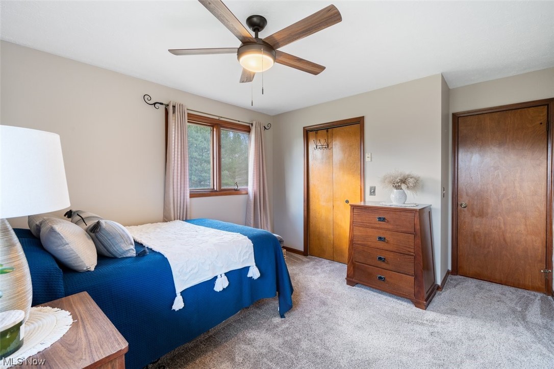 8221 Stone Road Medina, OH 44256 - Photo 17 of 35 Carpeted bedroom with a large closet and ceiling fan