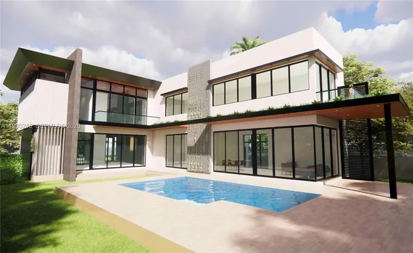 a house view with a outdoor space