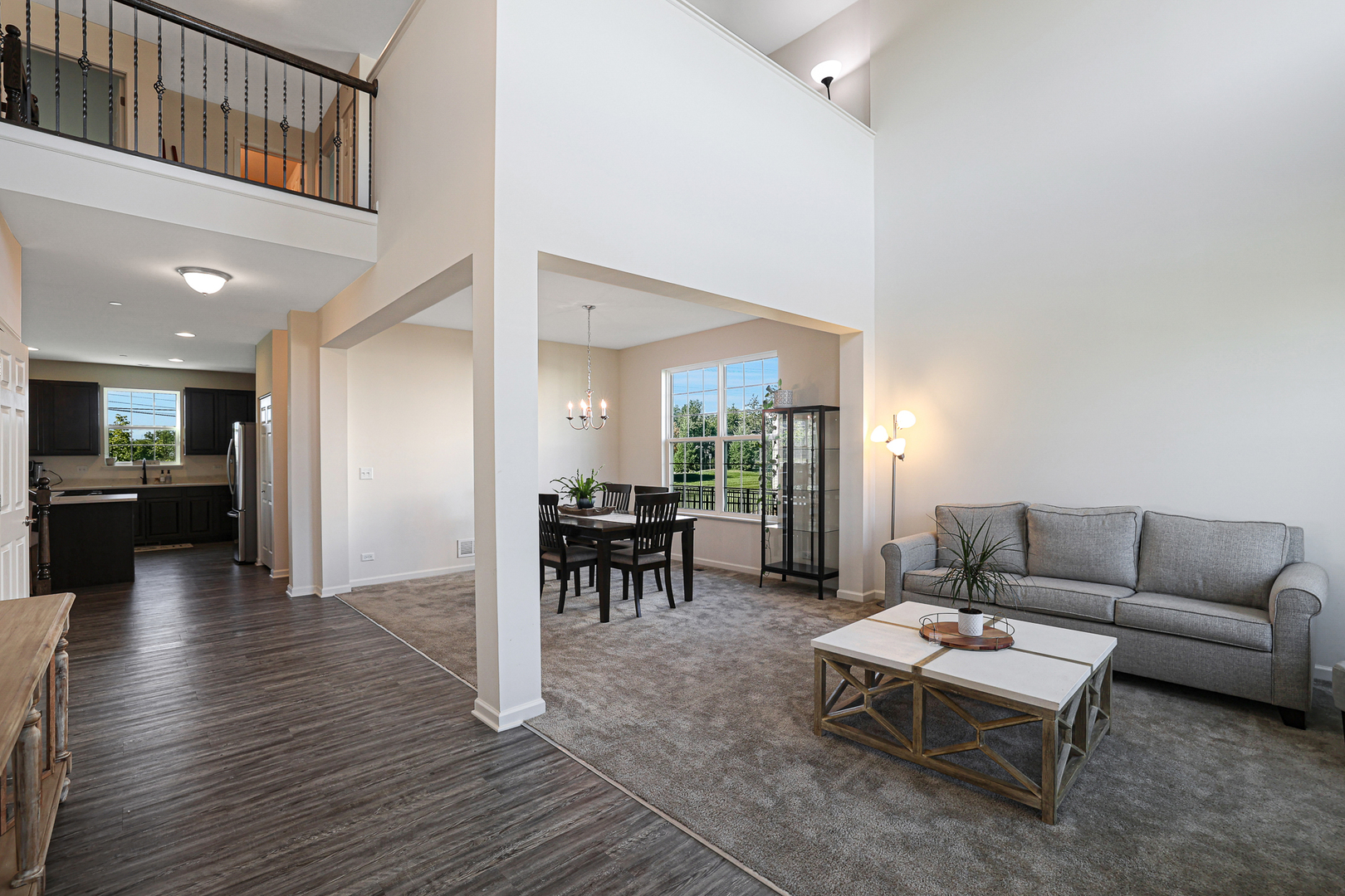 5835 Fairview Lane Hoffman Estates, IL 60192 - Photo 2 of 33 a living room with furniture and a wooden floor