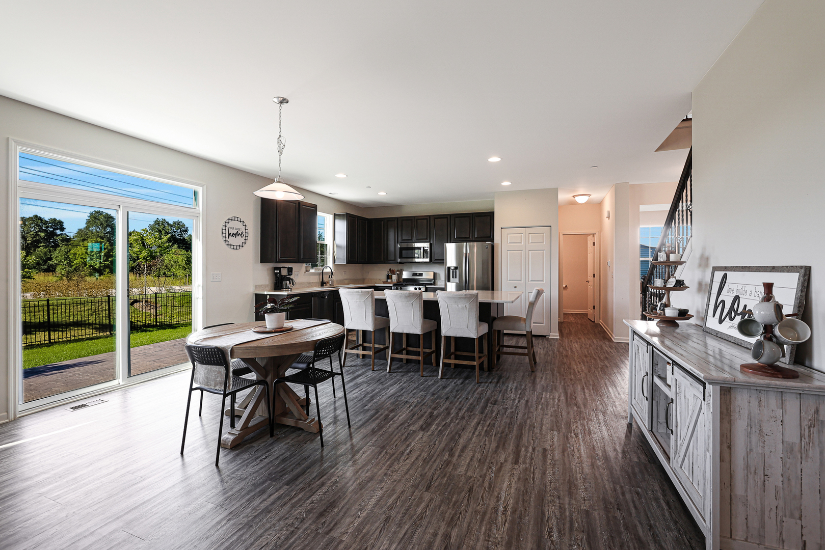 5835 Fairview Lane Hoffman Estates, IL 60192 - Photo 10 of 33 a view of a dining room with furniture window and wooden floor