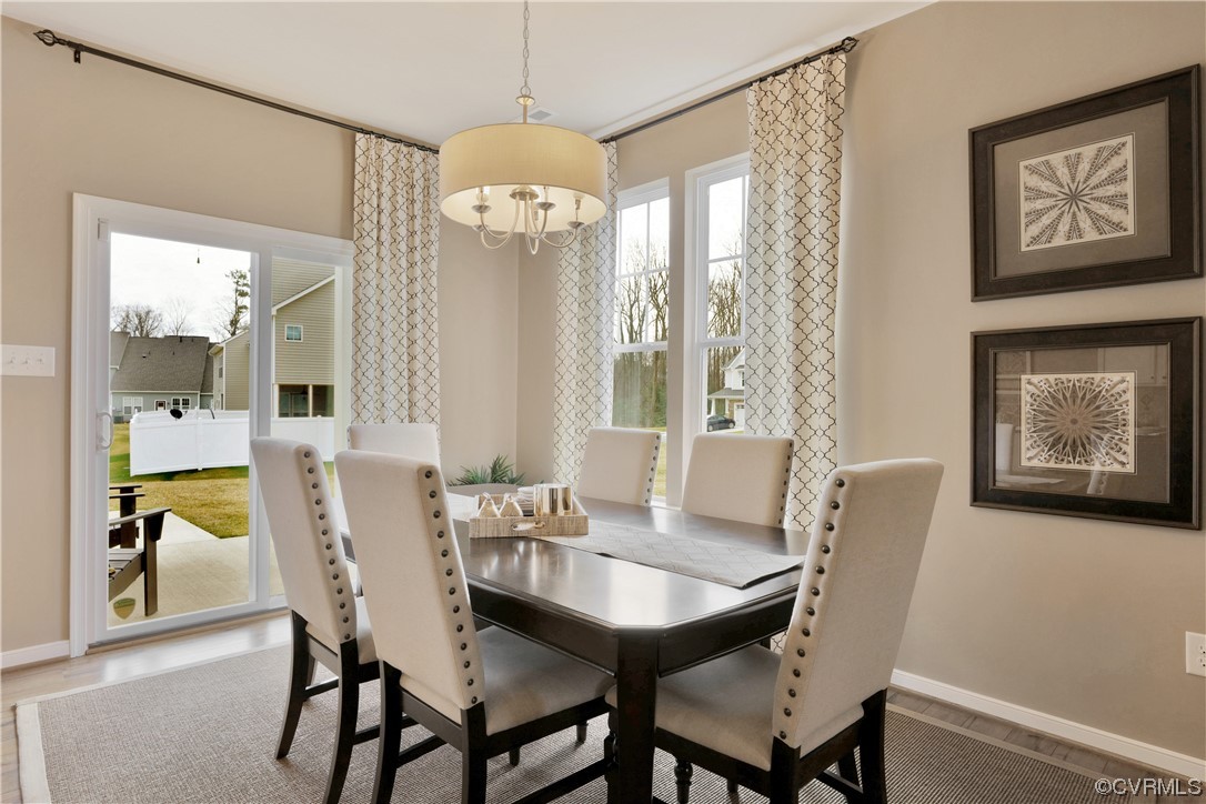 12918 Deep Wl Road Midlothian, VA 23112 - Photo 6 of 50 a view of a dining room with furniture window and wooden floor