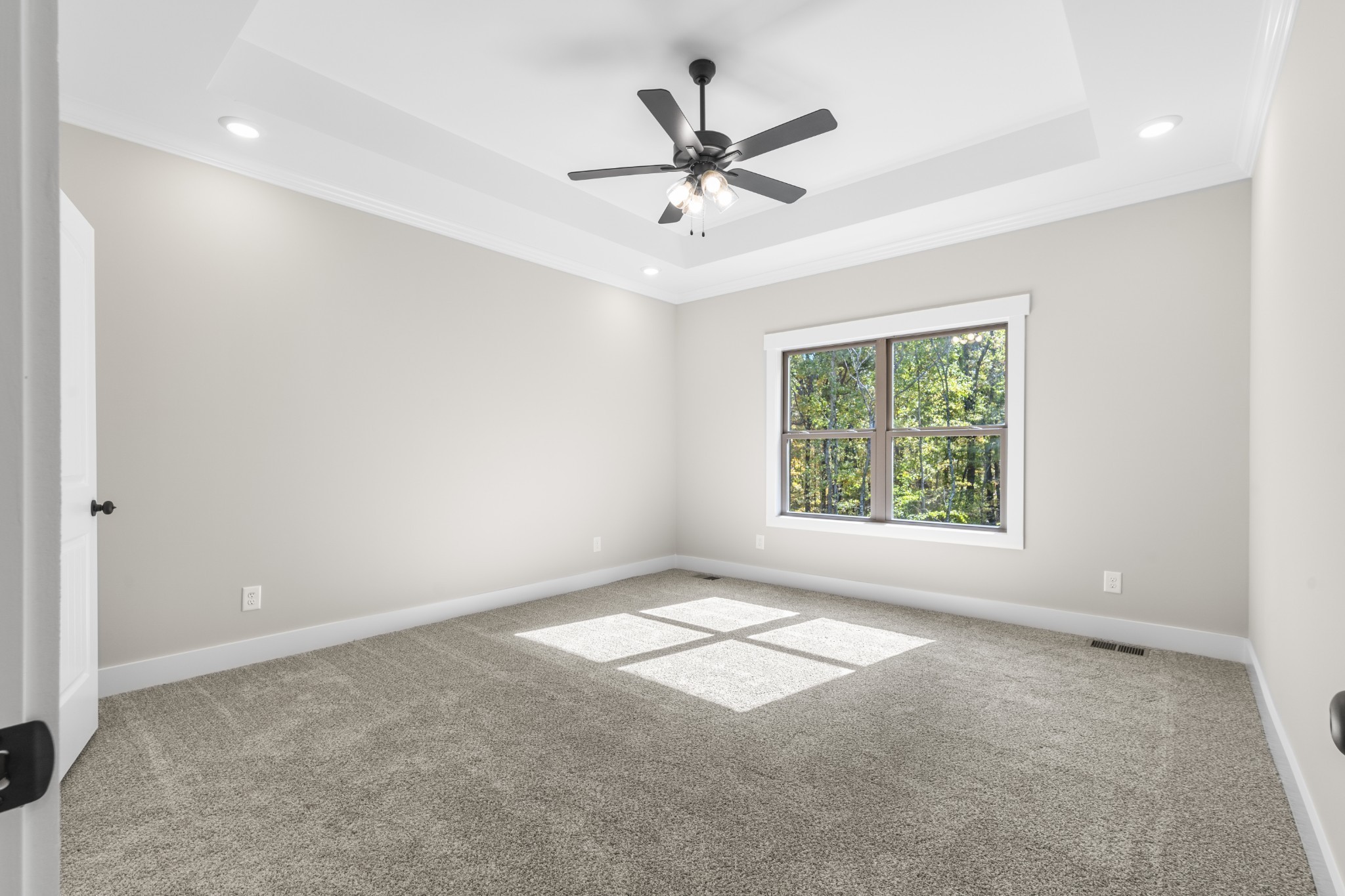 2969 Lights Chapel Road Greenbrier, TN 37073 - Photo 16 of 34 an empty room with windows and ceiling fan