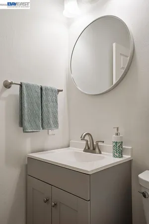 a view of a hallway with washer and dryer