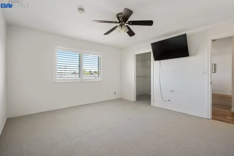 a view of a livingroom with a flat screen tv
