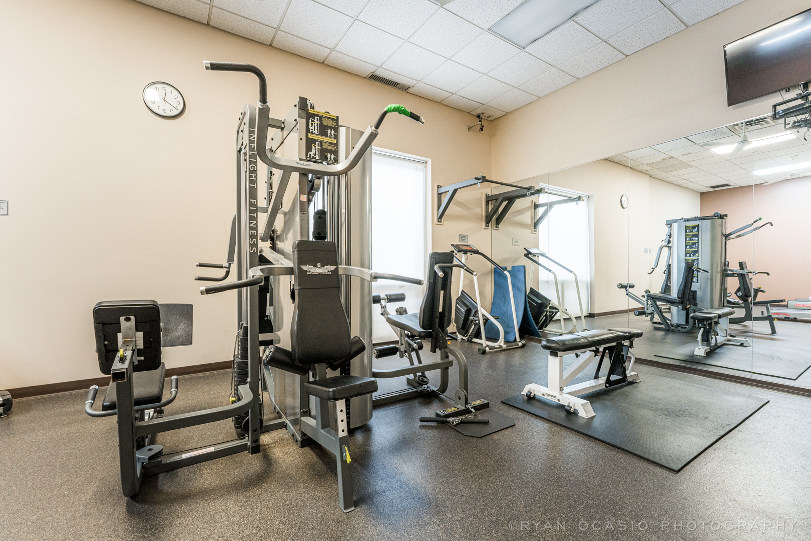 70 West Huron Street, Unit 2005 Chicago, IL 60654 - Photo 16 of 18 a view of a room with gym equipment